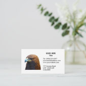 Goldener Adler auf Schwarz und Weiß Visitenkarte