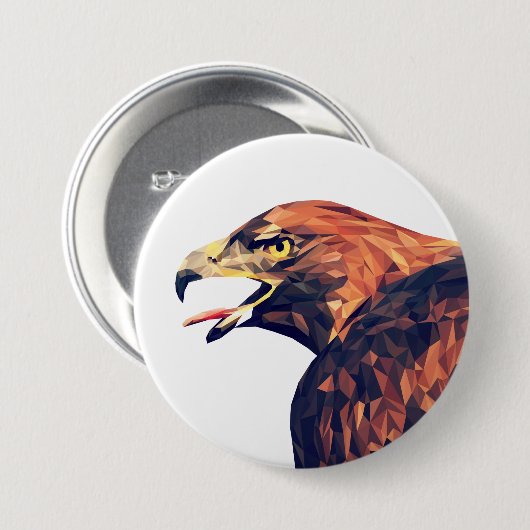 Goldener Adler Button (Vorne & Hinten)