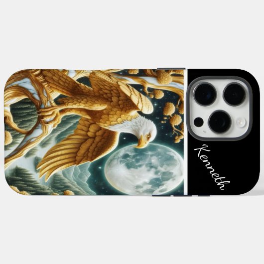 Goldener Adler Case-Mate iPhone Hülle (Rückseite (Horizontal))