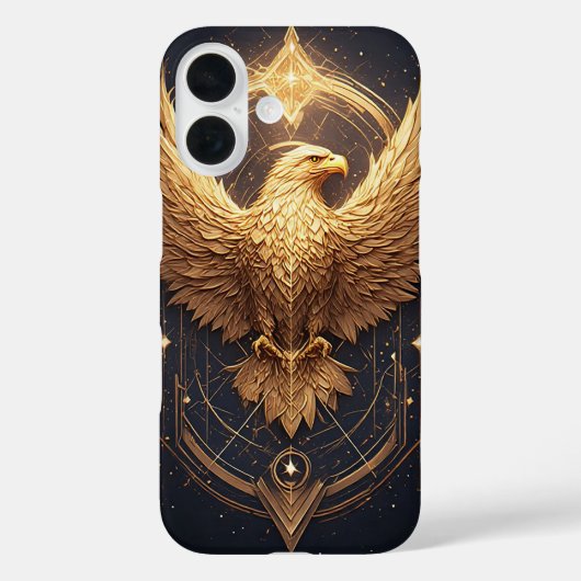 Goldener Adler Case-Mate iPhone Hülle (Rückseite)