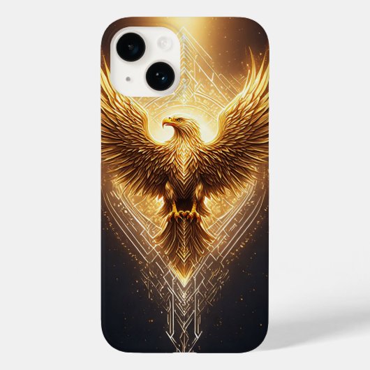 Goldener Adler Case-Mate iPhone Hülle (Rückseite)