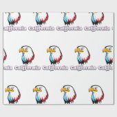 Goldener Adler Geschenkpapier (Flach)