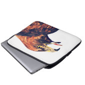 Goldener Adler Laptopschutzhülle (Vorne Knopf)