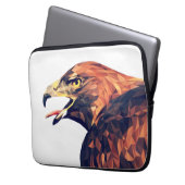 Goldener Adler Laptopschutzhülle (Vorderseite Links)