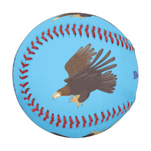 Goldener Adler, lustige Cartoon-Illustration Baseball