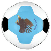 Goldener Adler, lustige Cartoon-Illustration Fußball (Gedreht)