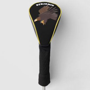 Goldener Adler, lustige Cartoon-Illustration Golf Headcover