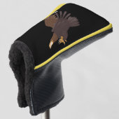 Goldener Adler, lustige Cartoon-Illustration Golf Headcover (3/4 Vorderseite)