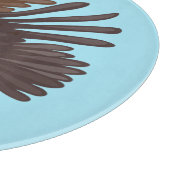 Goldener Adler, lustige Cartoon-Illustration Schneidebrett (Ecke)