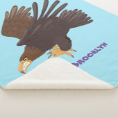 Goldener Adler, lustige Cartoon-Illustration Sherpadecke (3/4)