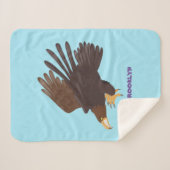 Goldener Adler, lustige Cartoon-Illustration Sherpadecke (Vorderseite (Horizontal))