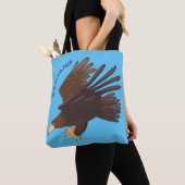 Goldener Adler, lustige Cartoon-Illustration Tasche (Von Nahem)