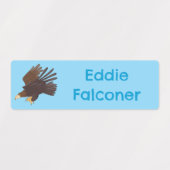 Goldener Adler, lustiger Cartoon personalisiert Etiketten (Design 2)