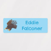 Goldener Adler, lustiger Cartoon personalisiert Etiketten (Design 1)