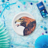 Goldener Adler Pappteller (Party)