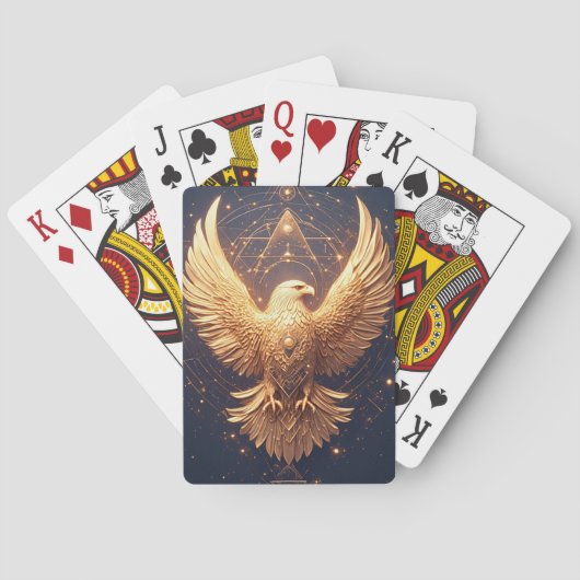 Goldener Adler Spielkarten (Rückseite)