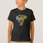 Goldener Adler und Silberdrache T-Shirt (Vorderseite)