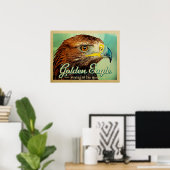 Goldener Adler - Wildnis des Weltvogels Poster (Heimbüro)