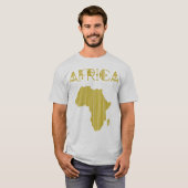 Goldener afrikanischer T - Shirt (Vorne ganz)