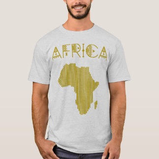 Goldener afrikanischer T - Shirt