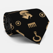 Goldener ägyptischer Scarabäus-Käfer - im Krawatte (Gerollt)