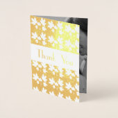 goldener Ahorn - elegante Blattmotive Folienkarte (Vorderseite)