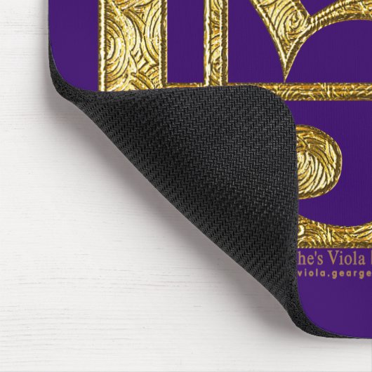 Goldener AltClef Mousepad (Ecke)