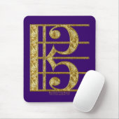Goldener AltClef Mousepad (Mit Mouse)