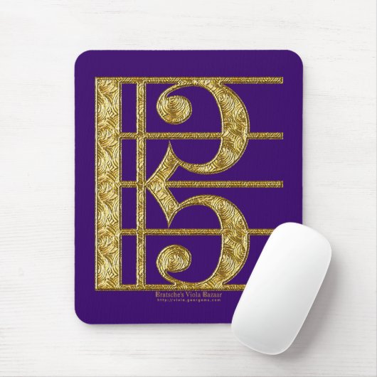 Goldener AltClef Mousepad (Mit Mouse)