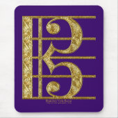 Goldener AltClef Mousepad (Vorne)