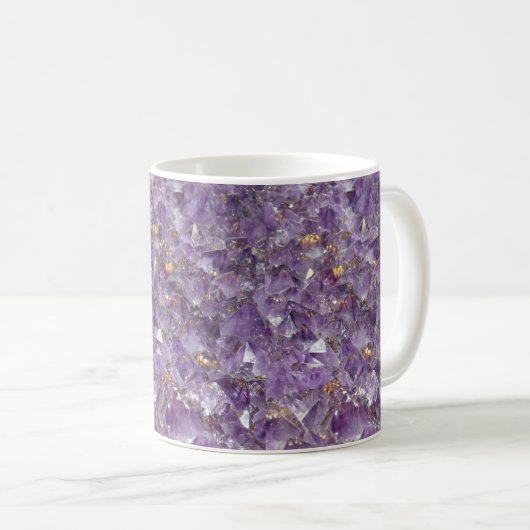 Goldener Amethyst-Schimmer Kaffeetasse (VorderseiteRechts)