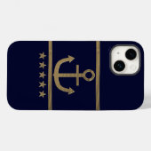 Goldener Anker, Symbole der Liebe . Case-Mate iPhone Hülle (Rückseite (Horizontal))