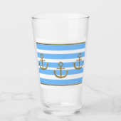 Goldener Anker, Symbole der Liebe . Glas (Vorderseite)