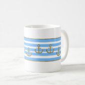 Goldener Anker, Symbole der Liebe . Kaffeetasse (VorderseiteRechts)