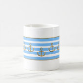 Goldener Anker, Symbole der Liebe . Kaffeetasse (Mittel)