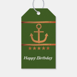 Goldener Anker, Symbole der Liebe, Personalisiert Geschenkanhänger