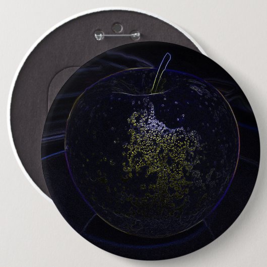 Goldener Apfel Button (Vorne & Hinten)