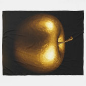 Goldener Apfel Fleecedecke (Vorderseite (Horizontal))