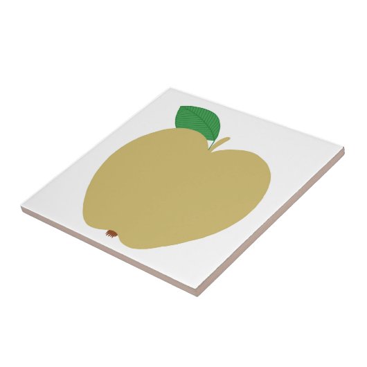 Goldener Apfel Fliese (Seite)