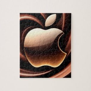 🍎 Goldener Apfel Flüssig-Metall-Luxus-Puzzle-Gesc Puzzle