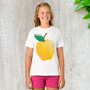 Goldener Apfel Helles Gelbes Obst T-Shirt