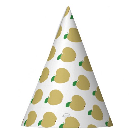 Goldener Apfel Partyhütchen (Links)