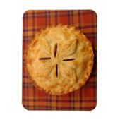 Goldener Apfelkuchenmagnet Magnet (Vertikal)