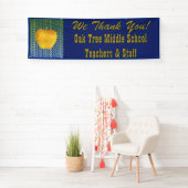 Goldener Apple-Schullehrer Banner (Insitu)