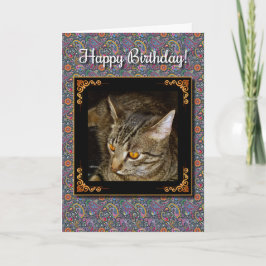 Goldener Augen-Geburtstag Karte