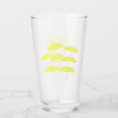 Goldener Austern Glasbecher Glas (Rückseite)