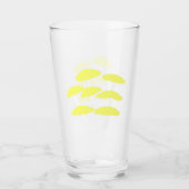 Goldener Austern Glasbecher Glas (Vorderseite)