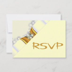 Goldener Baldachin RSVP Einladung