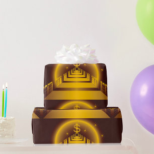 Goldener Bankkorridor lässt Dollarfinanzierung wac Geschenkpapier