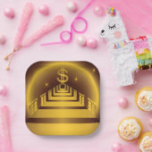 Goldener Bankkorridor lässt Dollarfinanzierung wac Pappteller (Party)